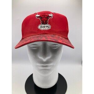 Chicago Bulls '47 Brand Snapback One Size Red Black Hardwood Classics Windy City